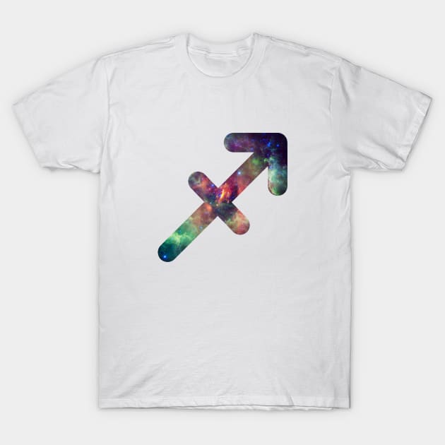 Cosmic Sagittarius Galaxy T-Shirt by AllTheseApparel